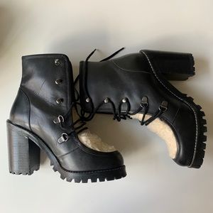 Seychelles shearling black boot